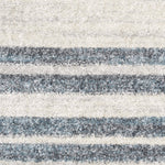 Nourison Astra Machine Washable Geometric Ivory Blue 4' x 6' Area -Rug, Easy -Cleaning, Non Shedding, Bed Room, Living Room, Dining Room, Kitchen (4x6)
