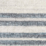 Nourison Astra Machine Washable Geometric Ivory Blue 4' x 6' Area -Rug, Easy -Cleaning, Non Shedding, Bed Room, Living Room, Dining Room, Kitchen (4x6)