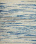 Nourison Jubilant Abstract Blue 8'6" x 12' Area -rug, Easy -cleaning, Non Shedding, Bed Room, Living Room, Dining Room, Kitchen (9x12)