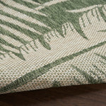 Nourison Garden Oasis Green Ivory 2' x 4' Area Rug - Easy Cleaning, Non Shedding, Bed Room, Living Room, Dining Room, Kitchen (2' x 4')