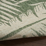 Nourison Garden Oasis Green Ivory 2' x 4' Area Rug - Easy Cleaning, Non Shedding, Bed Room, Living Room, Dining Room, Kitchen (2' x 4')