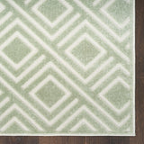 Nourison Casual Green 5'3" x 7' Area Rug Easy Clean, Non Shedding, Bed Room, Living Room, Dining Room, Kitchen (5' x 7')