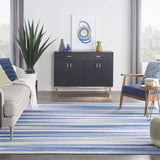 Nourison Whimsicle Abstract Blue Multicolor 7' x 10' Area Rug, Easy Cleaning, Non Shedding, Bed Room, Living Room, Dining Room, Kitchen (7x10)