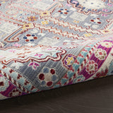Nourison Vintage Kashan Vintage Grey/Multi 2' x 4' Area -Rug, Easy -Cleaning, Non Shedding, Bed Room, Living Room, Dining Room, Kitchen (2x4)
