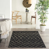 Nourison Grafix Tribal Black 4' x 6' Area Rug, 3'9" x 5'9"
