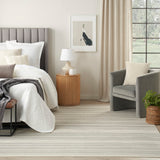 Nourison Grafix Abstract Ivory Grey 5'3" x 7'3" Area -Rug, Easy -Cleaning, Non Shedding, Bed Room, Living Room, Dining Room, Kitchen (5x7)