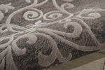 Nourison Damask Vintage Grey 5' x 7' Area -Rug, Easy -Cleaning, Non Shedding, Bed Room, Living Room, Dining Room, Kitchen (5x7)" }