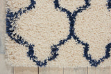 Nourison Amore Bohemian Ivory/Blue 3'2" x 5' Area -Rug, Easy -Cleaning, Non Shedding, Bed Room, Living Room, Dining Room, Kitchen (3x5)