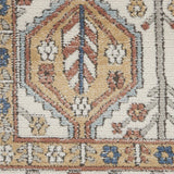 Nourison Concerto Bohemian Ivory/Multi 3'9" x 5'9" Area -Rug, Easy -Cleaning, Non Shedding, Bed Room, Living Room, Dining Room, Kitchen (4x6)