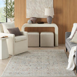 Nourison Oushak Home Traditional Light Grey 4'1" x 5'11" Area -Rug, Easy -Cleaning, Non Shedding, Bed Room, Living Room, Dining Room, Kitchen (4x6)