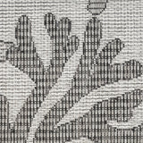 Nourison Garden Oasis Indoor-Outdoor Grey 4' x 6' Area Rug, Easy Cleaning, Non Shedding, Bed Room, Living Room, Dining Room, Backyard, Deck, Patio (4x6)