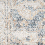 Nourison Astra Machine Washable 2'2" x 12' Grey/Blue Vintage Indoor Rug