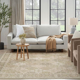 Nourison Grafix Traditional Green 5'3" x 7'3" Area Rug, Easy Clean, Non Shedding, Bed Room, Living Room, Dining Room, Kitchen (5x7)