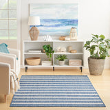Nourison Positano Indoor/Outdoor Navy Ivory 4' x 6' Area -Rug, Easy -Cleaning, Non Shedding, Bed Room, Living Room, Dining Room, Deck, Backyard, Patio (4x6)