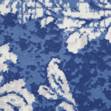 Nourison Whimsicle Damask Navy Ivory 8' x Round Area Rug, Easy Cleaning, Non Shedding, Bed Room, Living Room, Dining Room, Kitchen (8 Round)
