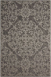 Nourison Damask Vintage Grey 5' x 7' Area -Rug, Easy -Cleaning, Non Shedding, Bed Room, Living Room, Dining Room, Kitchen (5x7)" }