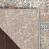 Nourison Splendid Abstract Beige Blue 2'2" x 7'6" Area Rug, Easy Clean, Non Shedding, Bed Room, Living Room, Dining Room, Kitchen (2x8)