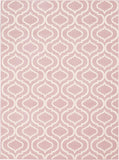 Nourison Jubilant Trellis Pink 4' x 6' Area -Rug, Easy -Cleaning, Non Shedding, Bed Room, Living Room, Dining Room, Kitchen (4x6)