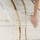 Nourison Glam Abstract Ivory/Multi 3'11" x 5'11" Area -Rug, Easy -Cleaning, Non Shedding, Bed Room, Living Room, Dining Room, Kitchen (4x6)