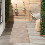 Nourison Positano Beige 2' x 6' Area Rug Easy Clean, Non Shedding, Bed Room, Living Room, Dining Room, Kitchen (6' Runner)