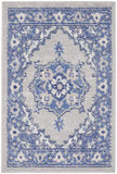 Nourison Whimsicle Traditional Grey Blue 2' x 3' Area Rug, Easy Cleaning, Non Shedding, Bed Room, Living Room, Dining Room, Kitchen (2x3)