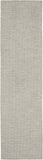 Nourison Positano Indoor/Outdoor Light Grey 2'2" x 8' Area Rug, Easy Cleaning, Non Shedding, Bed Room, Living Room, Dining Room, Backyard, Deck, Patio (2x8)