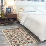 Nourison Allur Traditional Yellow/Multi 3' x 5' Area--Rug, Easy--Cleaning, Non Shedding, Bed Room, Living Room, Dining Room, Kitchen (3x5)