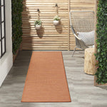 Nourison Positano Indoor/Outdoor Terracotta 2'2" x 8' Area Rug, Easy Cleaning, Non Shedding, Bed Room, Living Room, Dining Room, Backyard, Deck, Patio (2x8)