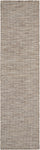 Nourison Positano Beige 2' x 6' Area Rug Easy Clean, Non Shedding, Bed Room, Living Room, Dining Room, Kitchen (6' Runner)