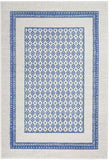Nourison Whimsicle Geometric Ivory Blue 4' x 6' Area Rug, Easy Cleaning, Non Shedding, Bed Room, Living Room, Dining Room, Kitchen (4x6)