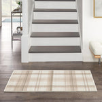 Nourison Grafix Rustic Ivory Beige 2' x 4' Area Rug, Easy Clean, Non Shedding, Bed Room, Living Room, Dining Room, Kitchen (2x4)