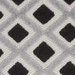 Nourison Aloha Geometric Indoor/Outdoor Black/White 4' x Round Area Rug (4'xRound)