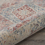 Nourison Enchanting Home Farmhouse & Country Blue/Grey 3' x 5' Area -Rug, Easy -Cleaning, Non Shedding, Bed Room, Living Room, Dining Room, Kitchen (3x5)