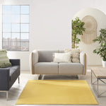 Nourison Essentials 6' x 9' Yellow Fabric Outdoor Area Rug (6' x 9')