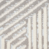 Nourison Grafix Geometric Grey 5'3" x 7'3" area-rug, easy-clean, Non Shedding, Bed Room, Living Room, Dining Room, Kitchen (5x7)