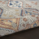 Nourison Concerto Bohemian Grey/Multi 6'7" x 9'6" Area -Rug, Easy -Cleaning, Non Shedding, Bed Room, Living Room, Dining Room, Kitchen (7x10)