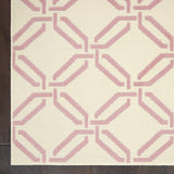 Nourison Jubilant Trellis Ivory/Pink 4' x 6' Area -Rug, Easy -Cleaning, Non Shedding, Bed Room, Living Room, Dining Room, Kitchen (4x6)