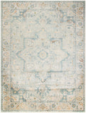 Nourison Home Astra Machine Washable 7' x 9' Light Blue Area Rug