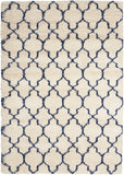 Nourison Amore Bohemian Ivory/Blue 3'2" x 5' Area -Rug, Easy -Cleaning, Non Shedding, Bed Room, Living Room, Dining Room, Kitchen (3x5)