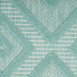 Nourison Versatile 4' x 6' Area Rug with Aqua and Teal Finish 099446043504