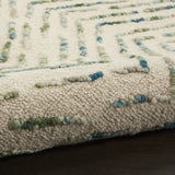 Nourison Vail Modern Iv/Green 8'3' x 11'6' Area -Rug, Easy -Cleaning, Non Shedding, Bed Room, Living Room, Dining Room, Kitchen (8x12)