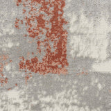 Nourison Elation Abstract Grey Brick 4' x 6' Area -rug, Easy -cleaning, Non Shedding, Bed Room, Living Room, Dining Room, Kitchen (4x6)