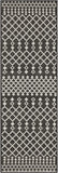 Nourison Positano Black 2' x 6' Area Rug Easy Clean, Non Shedding, Bed Room, Living Room, Dining Room, Kitchen (6' Runner)