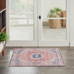 Nourison Fulton Vintage Coral 2' x 3' Area -Rug, Easy -Cleaning, Non Shedding, Bed Room, Living Room, Dining Room, Kitchen (2x3)