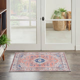 Nourison Fulton Vintage Coral 2' x 3' Area -Rug, Easy -Cleaning, Non Shedding, Bed Room, Living Room, Dining Room, Kitchen (2x3)