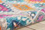 Nourison Passion Tribal Multicolor 3'9" x 5'9" Area -Rug, Easy -Cleaning, Non Shedding, Bed Room, Living Room, Dining Room, Kitchen (4x6)