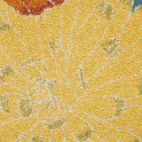 Nourison Allur Turquoise Multicolor 4' x 6' Area Rug, Modern, Floral, Bed Room, Living Room, Dining Room, Kitchen, Easy Cleaning, Non Shedding