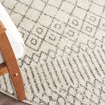 Nourison Passion Bohemian Ivory/Grey 4' x Round Area -Rug, Easy -Cleaning, Non Shedding, Bed Room, Living Room, Dining Room, Kitchen (4 Round)