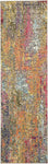 Nourison Celestial Multicolor Sunset 2'2" x 7'6" Area Rug, Vintage, Abstract, Easy Cleaning, Non Shedding, Bed Room, Living Room, Dining Room, Kitchen, (8' x Runner)