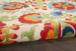 Nourison Aloha 2'3" x 10' Multicolor Outdoor Indoor/Outdoor Rug
